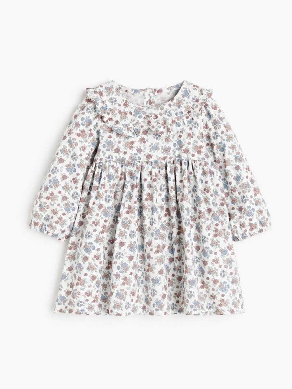 H&M Floral Ruffle-Collar Dress – Baby Girls Size 6M